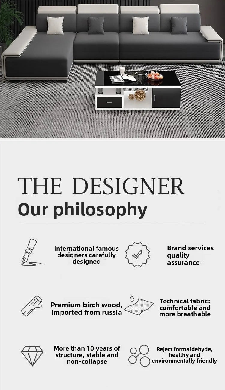 Nordic technology fabric sofa, concubine light luxury and simple