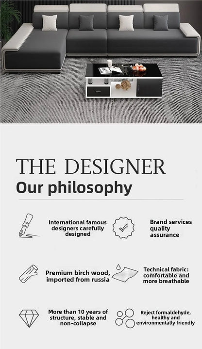 Nordic technology fabric sofa, concubine light luxury and simple