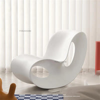 European Plastic Living Room Chairs Creative Rocking Chair Living Room Furniture Lazy Single Sofa Chair Designer Lounge Chair