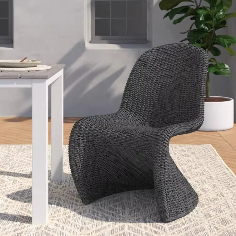 Outdoor Outdoor Terrace Villa High-grade Dining Chair Creative Rattan Chair Outdoor Rattan Chair