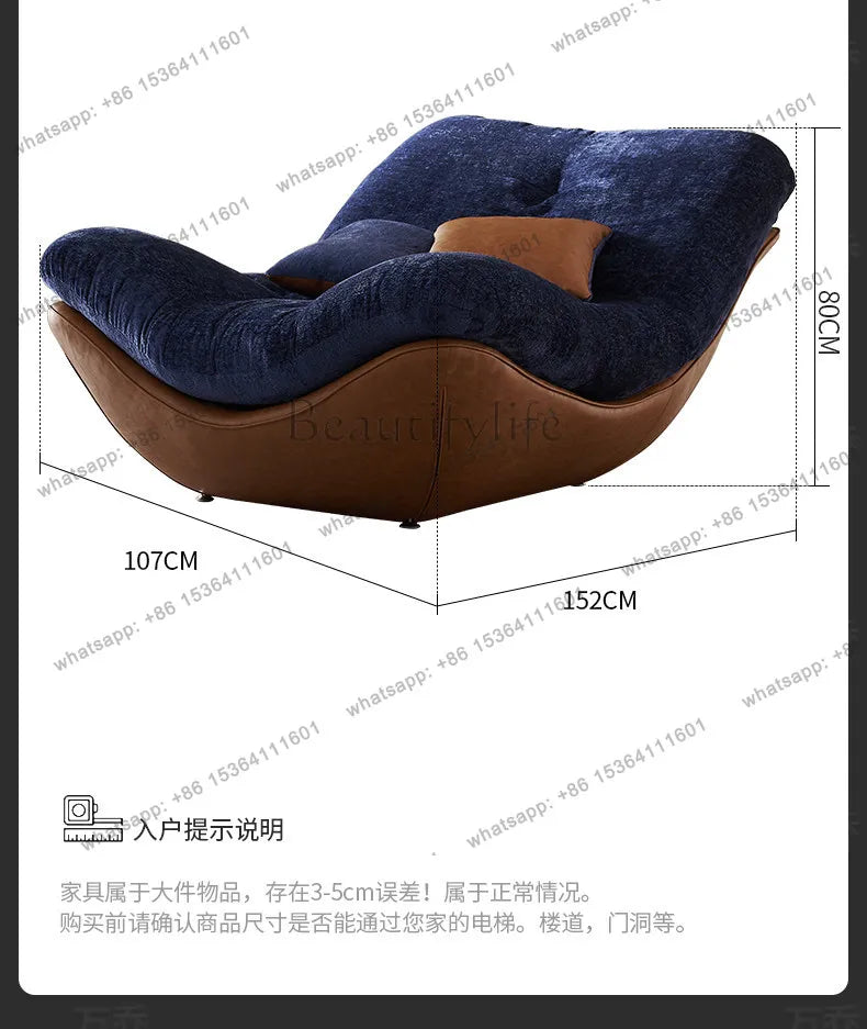Italian light luxury lazy sofa chair Nordic modern simple style home design leisure chair