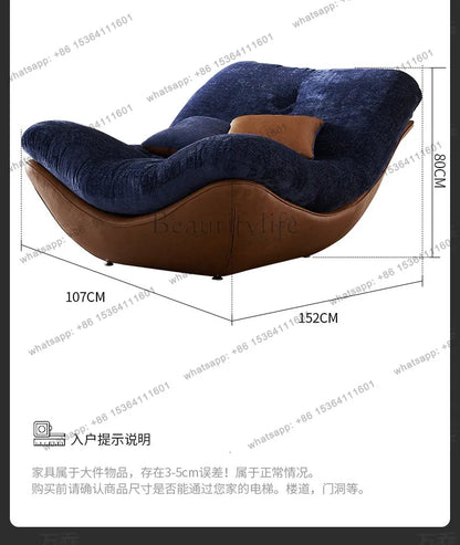 Italian light luxury lazy sofa chair Nordic modern simple style home design leisure chair