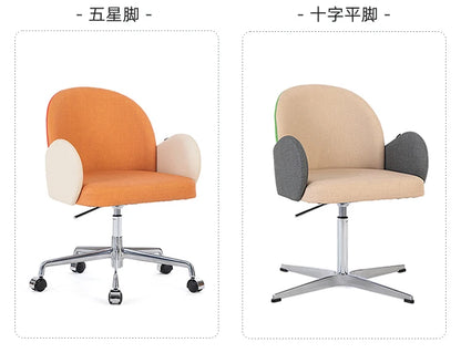 Roller Armrest Office Chair Yellow Soft Modern Study High Swivel Office Chair Ergonomic Relaxing Silla De Escritorio Furniture