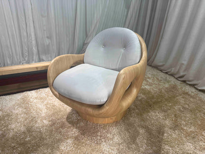 2025 Italian New Creative Lounge Chair Relaxed Leisure Lying Down Lounge Minimalist Rocking Chair Velvet Fabric Lounge Chair