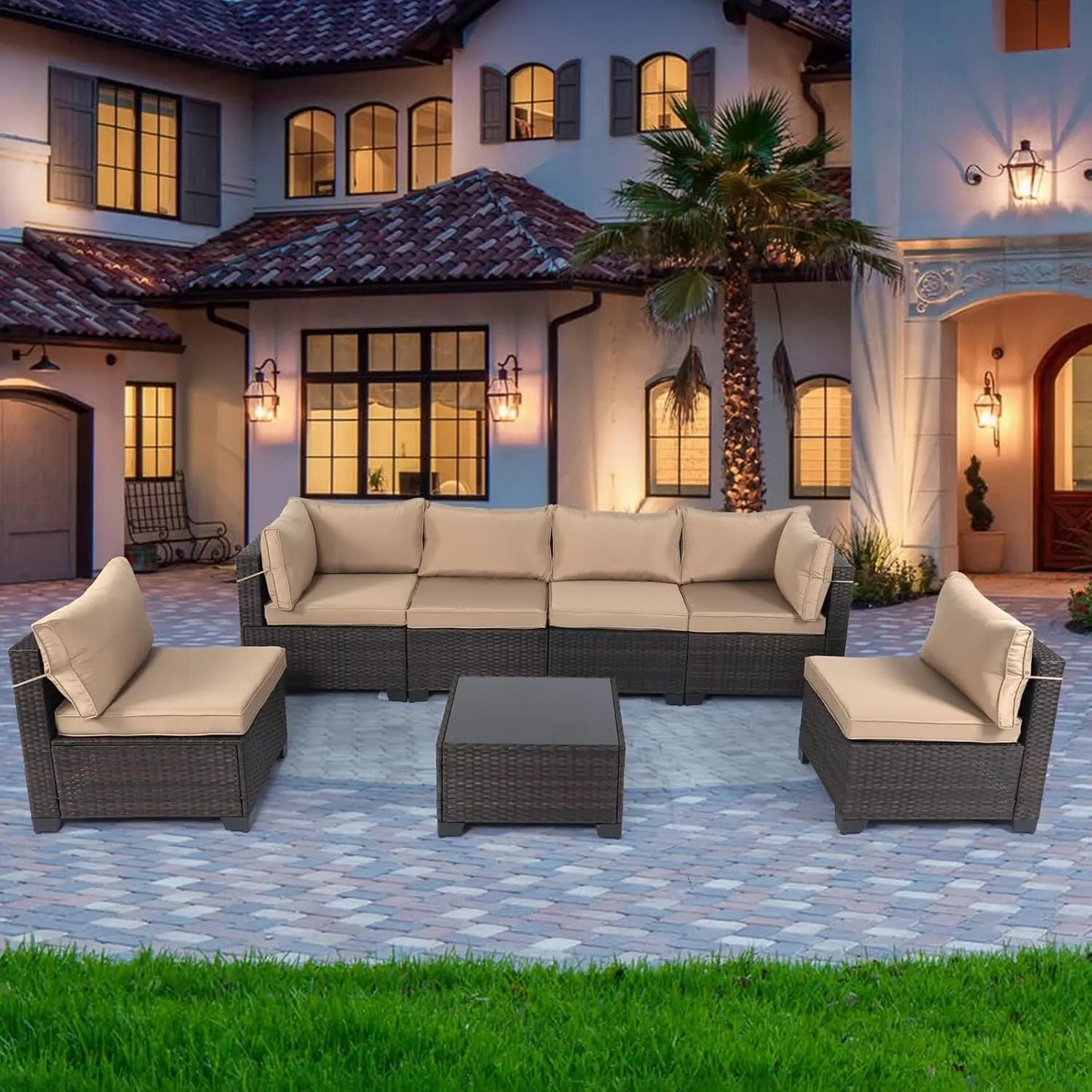 Hot Selling and Popular Leisure Rattan Sofa Home Set for Indoor or Courtyard Use
