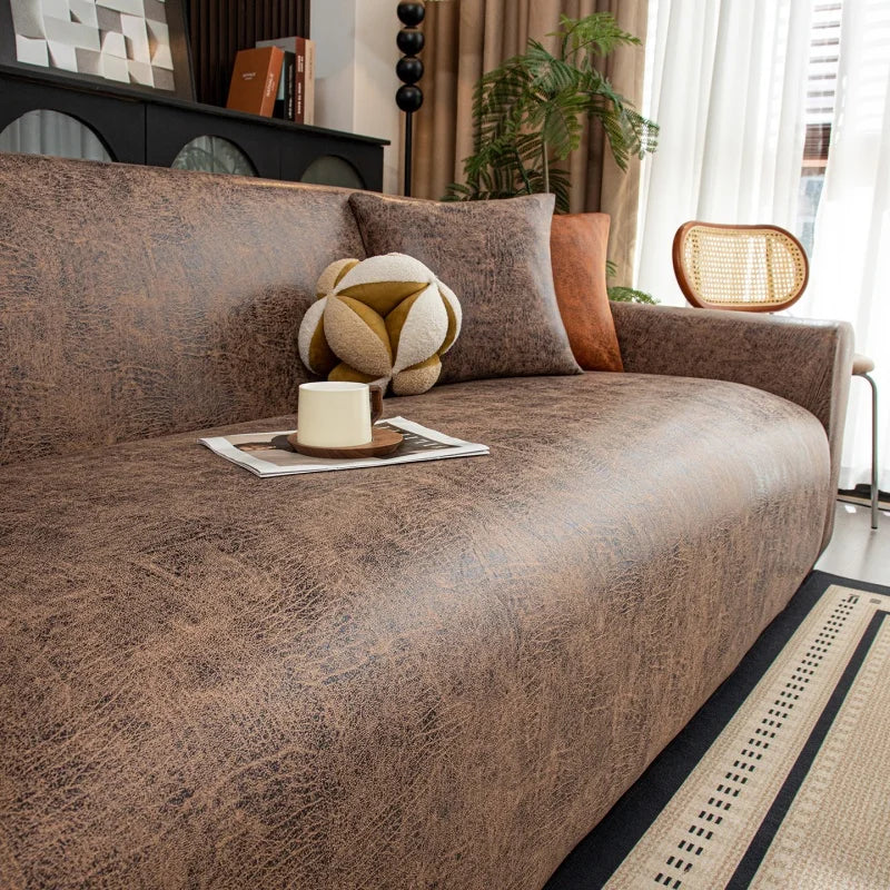 Adjustable Waterproof Elastic Sofa Cover Armchair Protector Corner L Shape Stretch Slipcovers Couch Covers 1/2/3/4/5 Seater