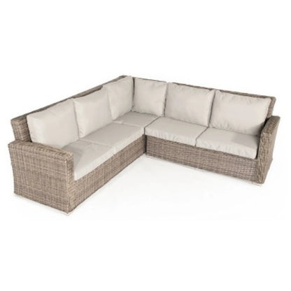 Luxury Outdoor Rattan Corner Sofa Set Durable Height Adjustable Table with Sectional Sofa for Villa Garden Leisure Furniture