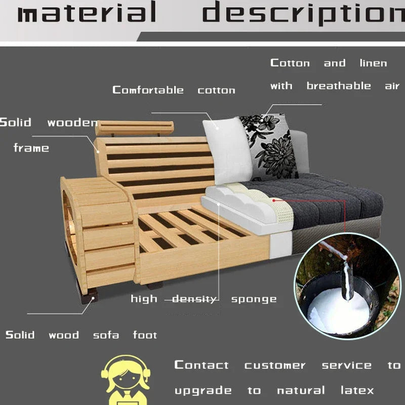 -furniture 7 seater living room  sectional big latex sofa