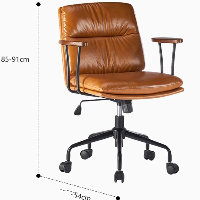 Swivel Study Office Chair Throne Ergonomic Mobile Executive Comfortable Office Chair Desk Nordic Silla Oficina Salon Furniture