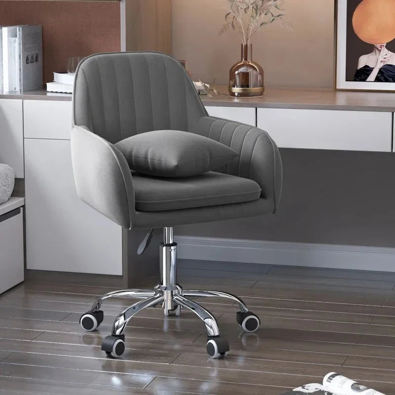 Modern Lift Swivel Office Chairs Study Room Chair Home Backrest Leisure Makeup Chair Bedroom Comfortable Computer Gaming Chair