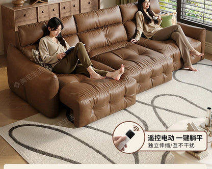 French Scalable Electric Sofa Bed Modern Designer Creativity Puff Sofa Comfort Lounge Living Room Furniture Canape Salon FYES