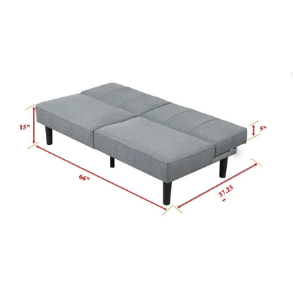 Sofa Bed Senior 's Sofas  66" Sofa  Gray Linen Upholstery Sofa Set Living Room Furniture Contemporary Living Room Sofas