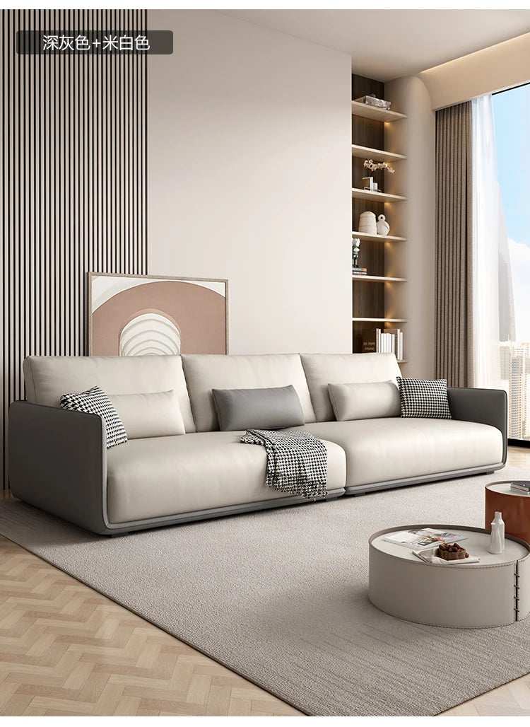 Designer Simple Soft Couches Living Room Comfortable Wood Luxury Modern Sofa Puffs Nordic Home Couch Wohnzimmer Home Furniture