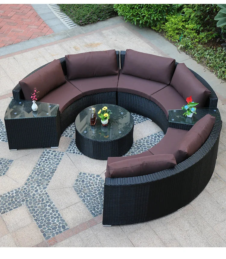 2022 Cheapest Garden Sofas Rattan Outdoor Furniture