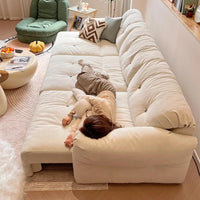 Cloud Electric Sofa Living Room Modern Simple Telescopic Fabric Lazy Multi-functional Sofa Bed Dual-purpose
