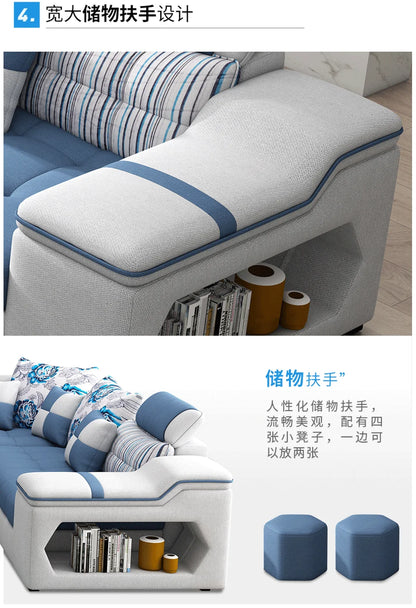 Living Room Minimalist Sofa Sectional Luxury Modern Home Sofa Lazy Comfortable Canape Salon De Luxe Furniture Accessories