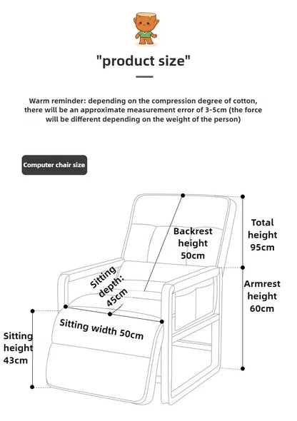 Reclining chair office lunch break folding chair computer chair can sit and lie down dual-purpose lazy sofa chair with backrest