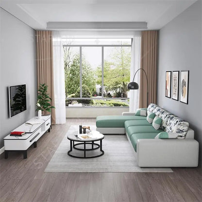 Sofa Small Cheap Couch Living Room Modern L Shape Sofa Set Furniture 3 Seater Simple Design Sofa for Home