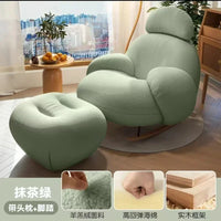 Pink Modern Lounge Recliner Chair - Nordic Style Designer Home Furniture for Comfortable Back Support