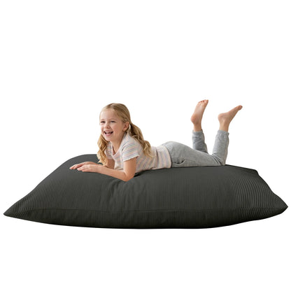 Kids Bean Bag Bed Foldable Compression Lounger Sofa Bed with Soft Removable & Washable Cover Foam-Filled Floor Lounger Chair