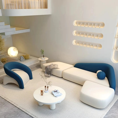 Relaxing Room Decor Living Room Sofas Sets Lounge Minimalist Sofas Recliner Puffs Lazy Couch Koltuk Takımı Trendy Furniture