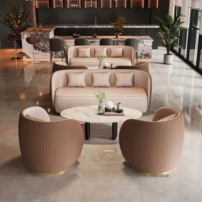 Nordic Designer Armchairs Hotel Lobby Negotiation Chair Living Room Chairs Home Furniture Luxury Conference Chair