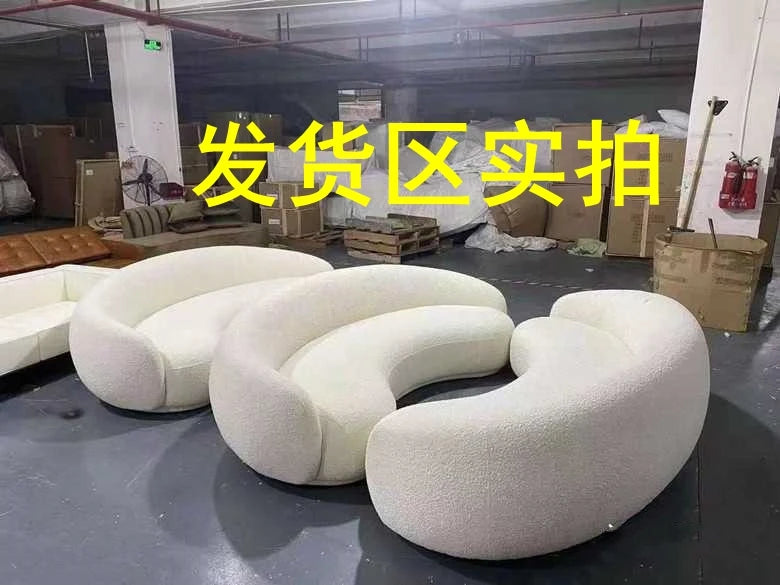 uu High Quality Curved 3 Seater Sofa Adults Waterproof Modern Luxury Christmas Sofa European Seating Divano Letto Home Furniture