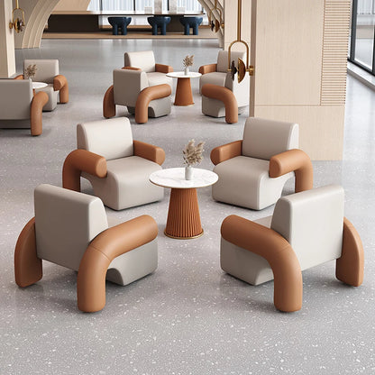 Negotiation table and chair combination lounge area light luxury modern lounge area reception table negotiation table