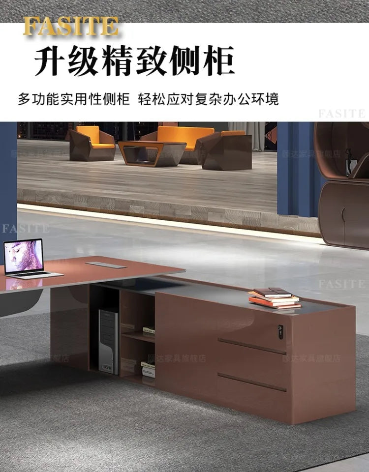 Office Furniture Desk Complete Boss Desk Modern Manager  Fashion