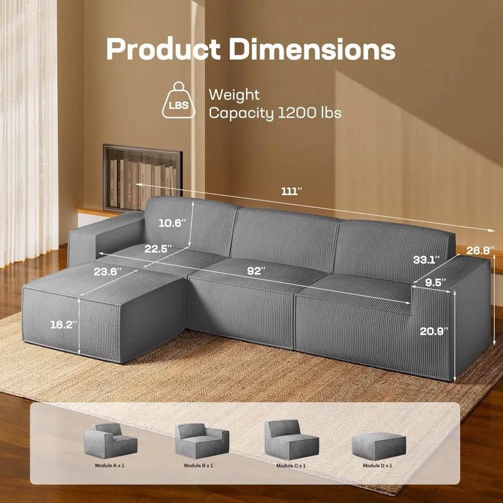 Modular Sectional Sofa, 111