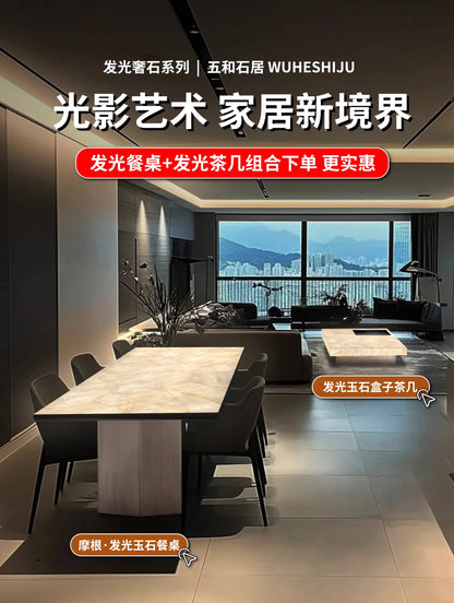 Rectangle Italian Marble Coffee Table Modern Style Luxury Minimalist Unique Coffee Table Living Room Mesa Centro Salon Furniture