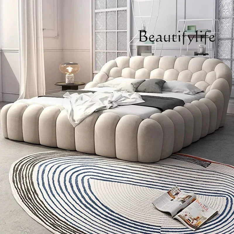 V TH R Luxury Double Bed Modern Floor Design Wooden Space Saving Japanese Soft Cheap Bed Comfortable Cama Solteiro Unique Furnit