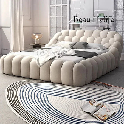 V TH R Luxury Double Bed Modern Floor Design Wooden Space Saving Japanese Soft Cheap Bed Comfortable Cama Solteiro Unique Furnit