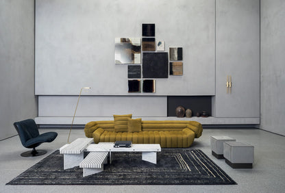 Living Room Home Furniture Italian Modern Design Sofa for Four Nordic Style Velvet Fabric Sofa Set