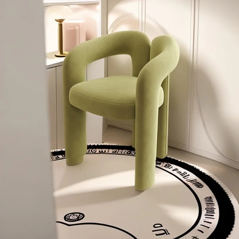 Bedroom Makeup Stool Light Luxury Senior Dresser Chair Home Dining Chair Nail Salon Back Chair