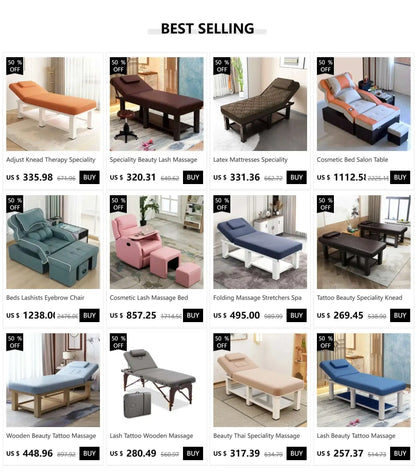 Folding Massage Bed Thai Beauty Equipment Chair Professional Table Salon Tattoo Portable Chiropractic Physiotherapy Beds Pilates