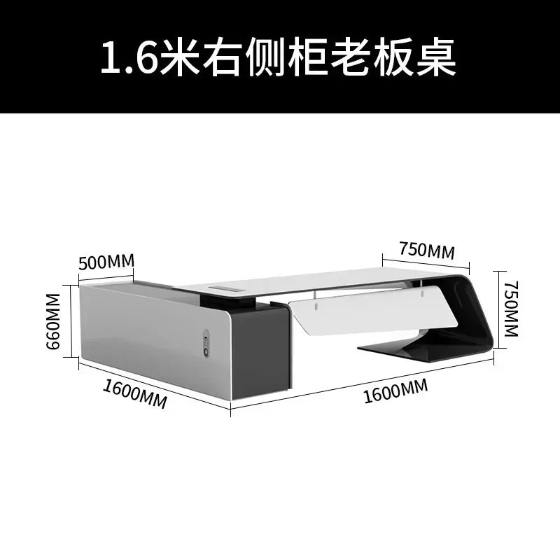 Luxury Long Office Desk Modern Design Storage Multifunctional Office Desk Display Minimalist Mesas Escritorio Trendy Furniture