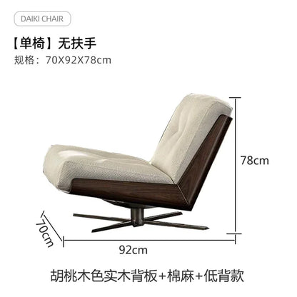 Single sofa rotating sofa chair recliner living room bedroom leisure reading chair