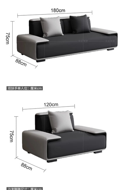 / Customizable Modern Concise Style Office Reception Waiting Sofa Set Leather Reclining Sofa