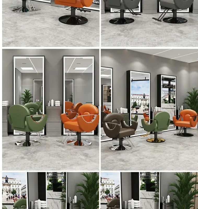 Elegant Beauty Barber Chairs Premium Nordic Style Minimalist Salon Chairs Aesthetic Italian Silla Para Lashista Salon Furniture