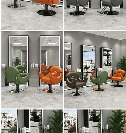 Elegant Beauty Barber Chairs Premium Nordic Style Minimalist Salon Chairs Aesthetic Italian Silla Para Lashista Salon Furniture
