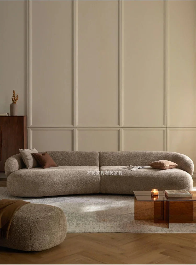 Designer Lounge Living Room Sofas Children Luxury Modern Nordic Sofas Canape Outdoor Curved Wood Divano Lounge Suite Furniture