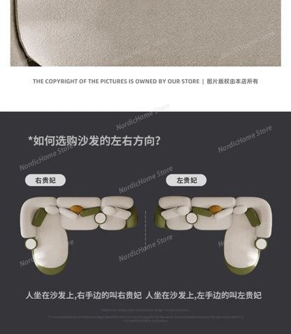 Light Luxury Italian Sofa Living Room Designer Unusual Adult High Quality Aesthetics Sofas Aesthetics Trendy Muebles Furniture