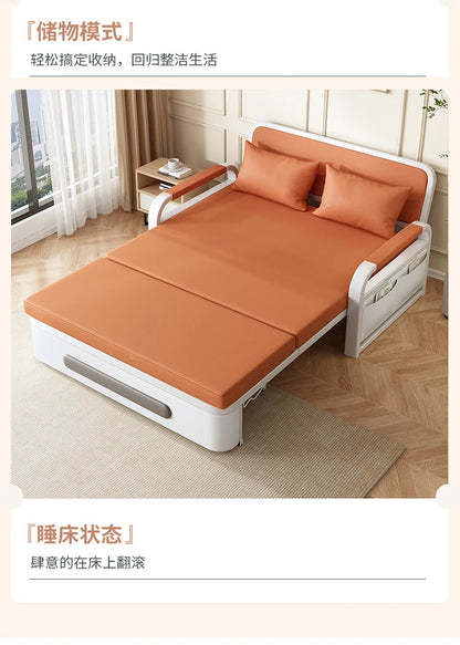 Sofa bed folding dual-purpose small apartment 2024 Internet celebrity new living room 1.2 multi-function single and double retra