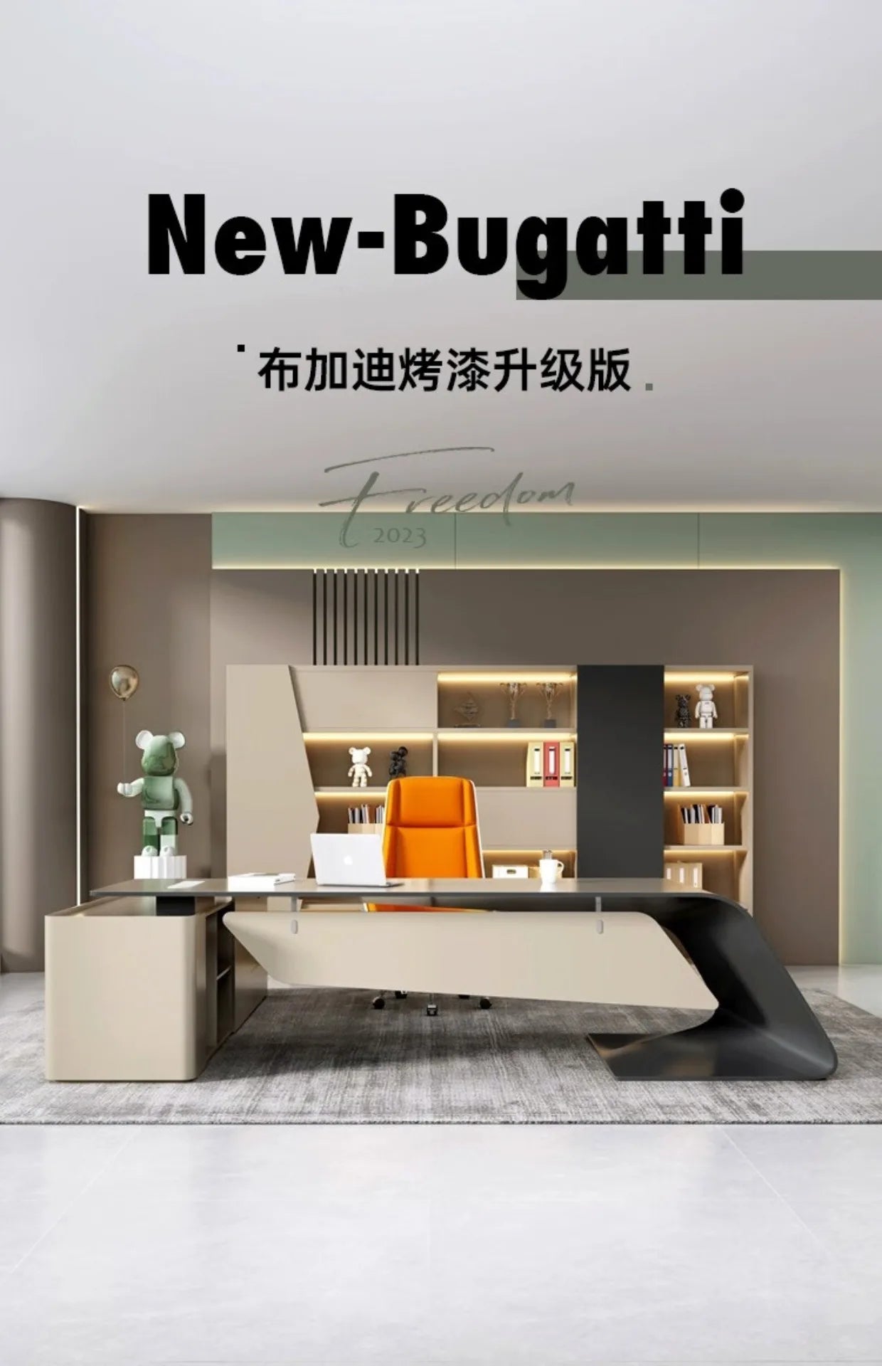 High Quality Boss Office Desk Modern Organizer Storage In Stock Computer Desks Minimalist European Escritorio Oficina Furniture
