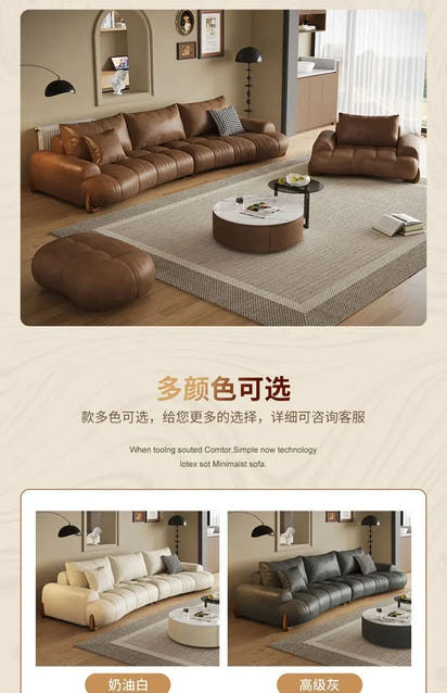 Modern Leather Relax Sofa Living Room Minimalist Luxury Sectional Nordic Sofa Adults Designer Divani Soggiorno Home Furniture