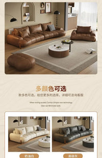 Modern Leather Relax Sofa Living Room Minimalist Luxury Sectional Nordic Sofa Adults Designer Divani Soggiorno Home Furniture