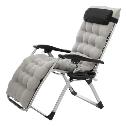 Infinity Zero Gravity Chair with Pad, Patio Chairs with Pillow and Utility Tray Adjustable Folding Recliner for Deck,Patio,Beach