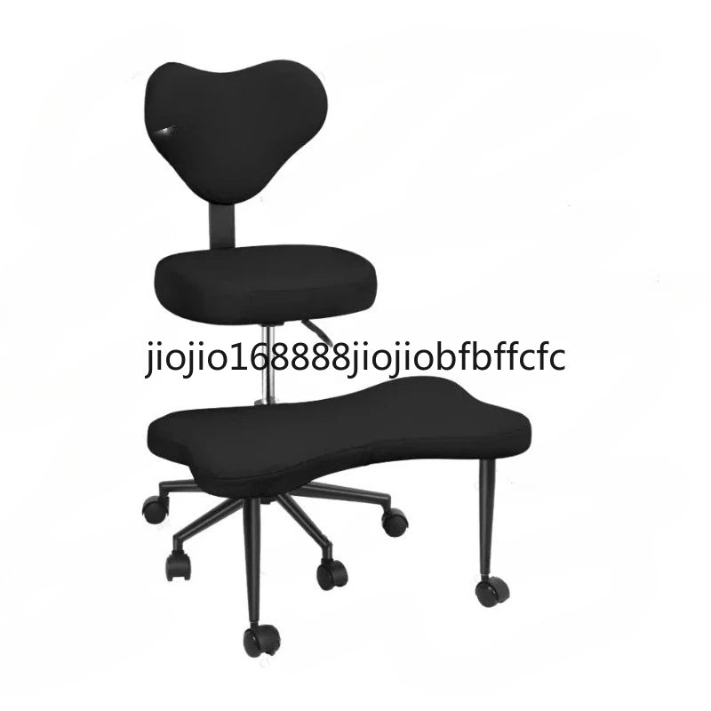 Cross Leg Chair - Meditation Chair with Wheels, ADHD Chair, Height Adjustable Seat, Adjustable Footstool