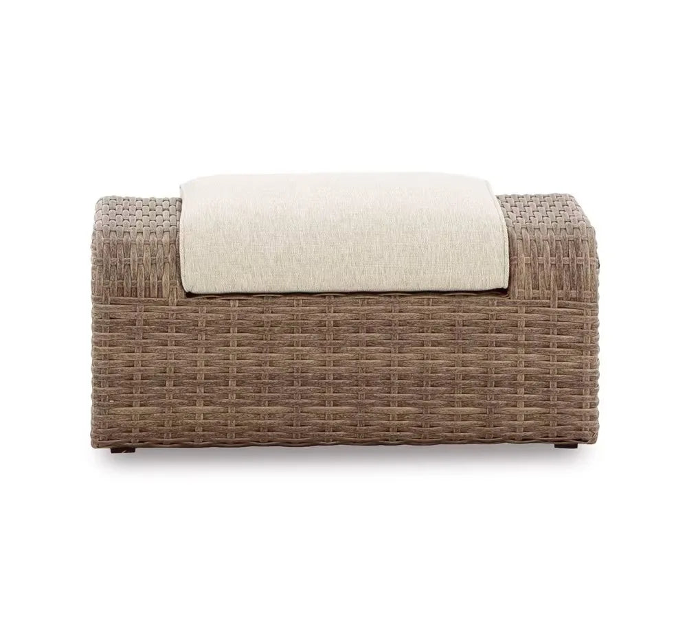 Nordic outdoor villa courtyard leisure sofa simple design milk tea shop cafe outdoor rattan combination furniture
